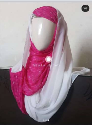 Picture of Patched Pleated Hijab